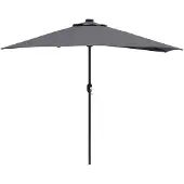 vidaXL Gartensonnenschirm 294 x 150 x 224 cm Polyester und Stahl