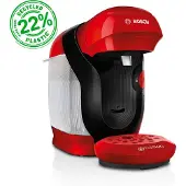 Bosch TASSIMO Kapselmaschine "style friendly TAS112E, über 70 Getränke, platzsparend", rot, B:17,1cm H:26,5cm T:32cm, Kaffeemaschinen, geeignet für alle Tassen, Wassertank 0,7 L, Kapselmaschine