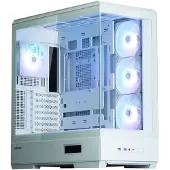 Zalman P50 DS White, Midi Tower, PC, Weiß, ATX, micro ATX, Mini-ITX, Kunststoff, Stahl, Gehärtetes Glas, Multi