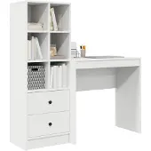 vidaXL Schreibtisch Weiß 125,5 x 40 x 127 cm 2 stk.