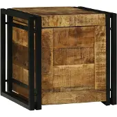 vidaXL Aufbewahrungsbox Braun und Schwarz 40 x 40 x 40 cm
