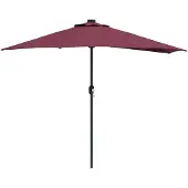 vidaXL Gartensonnenschirm 294 x 150 x 224 cm Polyester und Stahl