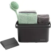 Brabantia Spülorganiser SinkSide Arbeitsplatten-Organiser Set - Dark Grey (8er Set)
