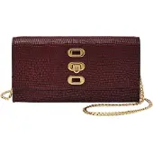 Fossil Geldbörse Umhängetasche Penrose Wallet Crossbody Mahogany weinrot