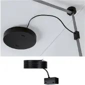 Paulmann Hängeleuchte "ULine Zubehör Einspeisung 47x26mm Schwarz", schwarz, H: 2,1cm, 1 Stk., Leuchten, Hängeleuchte