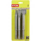 Ryobi - 3 SDS+ Meißelset (1 Spitzmeißel, 2 Flachmeißel) - RAKSPC03