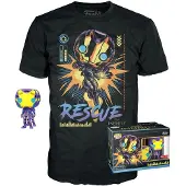Funko POP! Marvel Blacklight Pop! & Box Rescue T-shirt Mit Kurzen Ärmeln Mehrfarbig XL Mehrfarbig XL