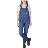 Carhartt Rugged Flex Relaxed Fit Denim Bib Dungarees arches (HE4) S REG