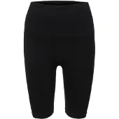 Pieces Radlerhose "PCIMAGINE", Damen, Gr. M (38), N-Gr, schwarz, Jersey, Obermaterial: 76% Polyamid, 24% Elasthan, unifarben, eng, Hosen Radlerhose, mit Shaping-Effekt