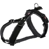 Trixie Premium Trekking Hundegeschirr - schwarz/graphit - XL