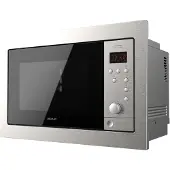 Cecotec Einbau-Mikrowellen mit Teller GrandHeat 2500 Built-In Steel Black
