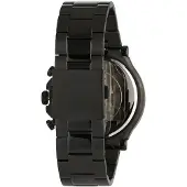GUESS Herrenuhr Gw0539G3, 46 mm, Schwarz, Edelstahl, achteckig, skelettiertes Multifunktionszifferblatt