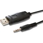 VHBW USB Programmierkabel kompatibel mit Icom M802 Funkgerät, schwarz