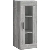 vidaXL Highboard Grau Sonoma 34,5x34x180 cm Holzwerkstoff