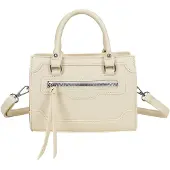 Gallantry Paris Gallantry, Handtasche Damen mit Zipper, festen Henkeln und Gurt, Beige
