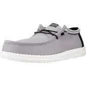 HEY DUDE HEYDUDE Wally Letterman Herren Halbschuhe Light Grey/White Größe 42