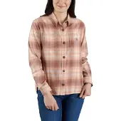 Carhartt Hemd Midweight Flannel Plaid Damen Stucco-XS