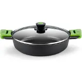 BRA Prior A400540, 9 l, Rund, Schwarz, Grün, Aluminium-Guss, Teflon Classic, Grün