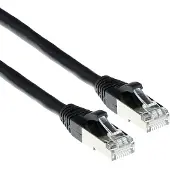 ACT FB7915, 15 m, Cat6a, S/FTP (S-STP), RJ-45, RJ-45, Schwarz