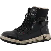 Mustang Winterboots SHOES "Ihana", Damen, Gr. 37, schwarz, Lederimitat, Textil, Schuhe Winterboots, High Top Sneaker, Winterboots mit Warmfutter und TEX