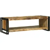 vidaXL Couchtisch Braun 120 x 50 x 38 cm Massivholz Mango