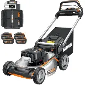 WORX Akku-Rasenmäher NITRO WG761E - 80V / 4Ah - 51 cm Schnittbreite, mit Radantrieb