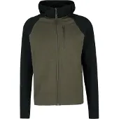 Stoic - MerinoFleece335 KuolpaSt. II Zip Hoody - Merinohoodie Gr L schwarz/oliv