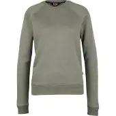 Stoic - Women's MerinoFlatFleece240 SolbergSt. Crew - Merinopullover Gr XS grau/oliv