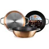 Ibili Honda 2 Griffe Natura Kupfer Bratpfanne 32 Cm