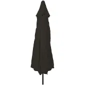 vidaXL Garten-Sonnenschirm Schwarz 394 x 394 x 248 cm