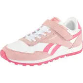 Reebok Sneaker CLASSIC "GLIDE LOW ELASTIC & TOP STRAP", Mädchen, Gr. 32, rosa (ftwrweiß, subtlepink, passionpink), Leder, Synthetik, Textil, Schuhe Sneaker