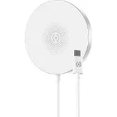Celly MAGCHARGE, Drinnen, USB, Kabelloses Aufladen, Silber, Weiß