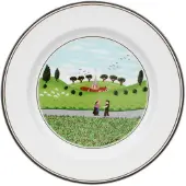 Villeroy & Boch Brotteller "Brotteller Begegnung Design Naif ø 17 cm bunt", bunt, Speiseteller, Brotteller