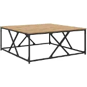 vidaXL Couchtisch Artisan-Eiche 100 x 100 x 40 cm Holzwerkstoff