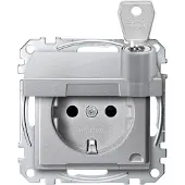 Merten SCHUKO-Steckdose alu MEG2315-0460