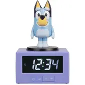 Paladone Bluey Wecker Lila Lila One Size