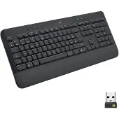 Logitech Signature K650, Volle Größe (100%), Kabellos, Bluetooth, Membran Key Switch, QWERTY, Graphit