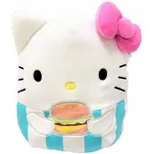 Squishmallows Hello Kitty mit Burger Plüschtier Kuscheltier 20cm