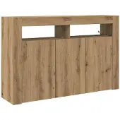 vidaXL Sideboard Artisan-Eiche 116 x 30 x 75 cm Holzwerkstoff