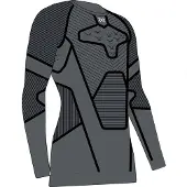 X-Bionic - Technisches Merinowolle-T-Shirt - Symbio Merino Shirt LS M Rhino Grey für Herren aus Wolle - Größe M - Grau