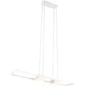 TRIO LED-Hängeleuchte Albany, weiß, 100 x 28 cm, Alu, CCT dimmbar