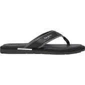 Pepe Jeans für Herren. PMS90122 Flip-Flops Barrel Brand schwarz (43), Flach, Keine, Strandbekleidung