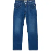 Replay Slim-fit-Jeans "Anbass", Herren, Gr. 31, Länge 32, blau (dunkelblau), Denim/Jeans, Obermaterial: 90% Baumwolle, 8% Polyester, 2% Elasthan, slim fit normal, Jeans Slim-fit-Jeans