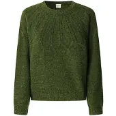Pepe Jeans für Damen. PL7000061 Claudia Pullover grün (XS), Lässig, Polyester