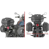 Givi Seitenträger Pl One-Fit Monokey Royal Enfield Bear 650 25- Stahlrohr blau
