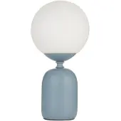 Pauleen Tischleuchte "Glowing Charm max 20W Keramik", blau (blau, weiß), 1, Ø 15cm H: 30cm, 1 Stk., Leuchten, E14, Tischleuchte