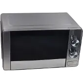 ROYAL SWISS Mikrowelle 20 Liter 700 Watt mit Spiegeleffekt, Auftaufunktion und automatischem Drehteller