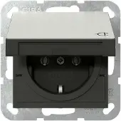Gira Steckdose Edelstahl mit Klappdeckel IP20 4454600