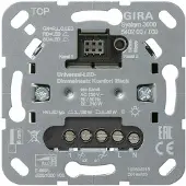 Gira S3000 Uni-LED-Dimmeins. Komfort 2-fach Einsatz