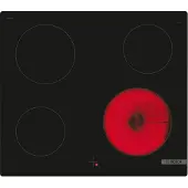 Bosch Serie 4 NKE611GA2E, Schwarz, Integriert, 60 cm, Glaskeramikkochfeld, Glaskeramik, 4 Zone(n)
